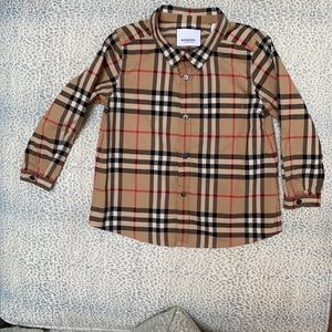 Burberry boys dress shirt- like new- worn once